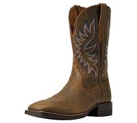 ARIAT Men's Bear Brander Leather Performance Western Boot Wide Square Toe Brown 12 D(M) US