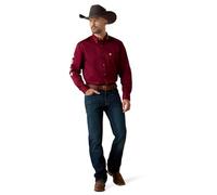 ARIAT Men's Big and Tall Team Logo Long Sleeve Twill Shirt - - XL