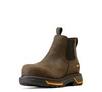 ARIAT Men's Big Rig Chelsea Waterproof Composite Toe Work Boot - Iron Coffee, 9.5 Wide
