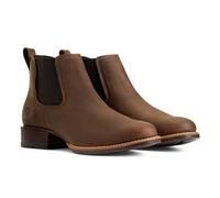 ARIAT Men's Booker Ultra Round Toe Western Boot, Distressed Brown, 9 UK