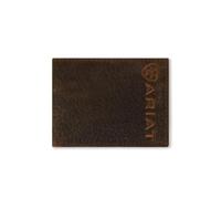 Ariat Men's Bullhide Embossed Bifold Wallet, Brown