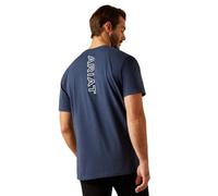 Ariat Mens Bv Logo T-Shirt, Navy Heather, S