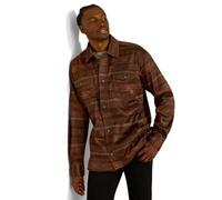 ARIAT Men's Caldwell Printed Shirt Jacket, Maroon, XXL