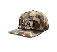 Ariat Men's Camo 3D Embroidered Logo Rope Accent Cap Hat