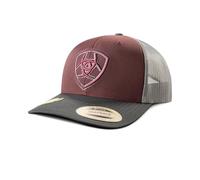 ARIAT Mens Cap Two Tone Shield Burgundy A300091909