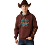 ARIAT Men's Carlsbad Canyon Hoodie, Brown, Brown, S