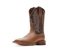 ARIAT mens County Roads Wide Square Toe Cowboy Boot, Wheat Tan, 11 X-Wide