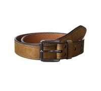 ARIAT Men's Double Row Stitch Leather Belt, Brown, 38