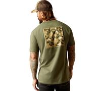 Ariat Men's Duck T-Shirt, Surplus Green, XXL