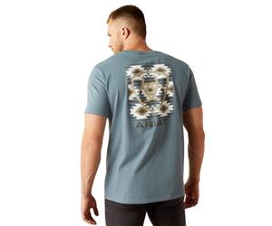 Ariat Mens Eagle Rock T-Shirt, Light Denim, XL