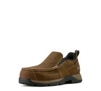 Ariat Men's Edge Slip-On Composite Toe Work Shoe, dark brown, 9 UK
