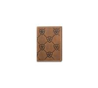 ARIAT Men's Embossed Repeating Shield Leather Trifold Wallet
