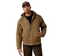 ARIAT Men's Field Khaki Rebar Duracanvas Hooded Work Jacket Beige/Khaki X-Large