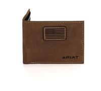 Ariat Men's Flag Patch Bifold Wallet
