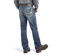 ARIAT Men's Flame Resistant Low Rise FR M4 Relaxed Ridgeline Boot Cut Jean, Glacier, 33W x 34L