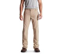 ARIAT Men's Flame Resistant M4 Low Rise Boot Cut Jean Pants, Khaki, 35W x 34L