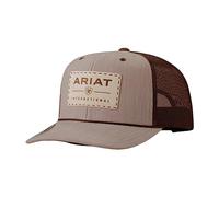 ARIAT Mens Flexfit 110 Cap - Suede Patch, Tan, Tan, One size