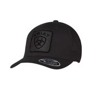 Ariat Men's Flexfit 110 Logo Snapback, Black, Black, Medium