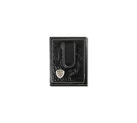 ARIAT Men's Floral Embossed Leather Money Clip Wallet
