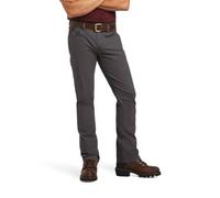 ARIAT Men's Grey Rebar M7 Durastretch Made Tough Double Front Straight Leg Work Grey 33W x 30L