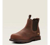 Ariat Men's Groundbreaker Chelsea Waterproof Steel Toe Work Boot Dark Brown Uk 8.5 Including Ariat Water Bottle