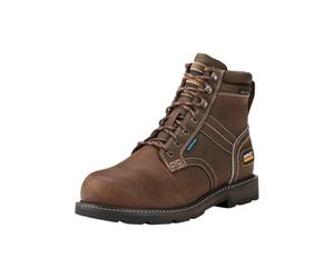 ARIAT Mens Groundbreaker Lace H2O Steel Toe Boot 9.5 Dark Brown