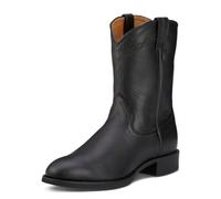 ARIAT Men's Heritage Roper Leather, Round Toe Western Boots, Black, 7.5 UK