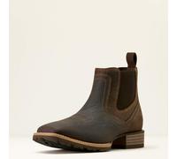 ARIAT Men's Hybrid Low Boy Wide Square Toe Chelsea Boot Western, Warm Brown Elephant Print, 8 Narrow