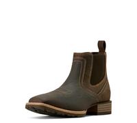 ARIAT Men's Hybrid Low Boy Wide Square Toe Chelsea Boot Western, Warm Brown Elephant Print, 12 X-Narrow