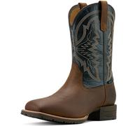 Ariat Hybrid Ranchwrk Waterproof Mid Calf Mens Boots In Brown Blue UK 7 - 12