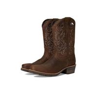 Ariat Men's Hybrid Roughstock Square Toe Cowboy Boot Western, Distressed Brown, 9 Wide