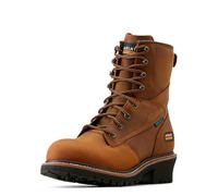 Ariat Men's Logger Shock Shield Waterproof Work Boot, Copper Brown, 6.5