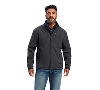 ARIAT Men's Logo 2.0 Patriot Softshell Water Resistant Jacket Coat, Charcoal, S