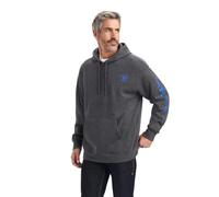 ARIAT Men's Logo Hoodie Sweatshirt, Charcoal Heather, XXL/Tall