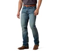 ARIAT Men's M4 Low Rise Stretch Shoreway Stackable Straight Leg Jean - blue - 42W x 34L