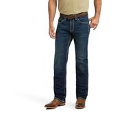 ARIAT mens M5 Straight Stretch Remming Stackable Straight Leg Jean, Ford, 38W x 32L