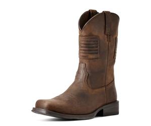 ARIAT Men's Men&Rsquo;S Rambler Patriot Distressed Western Boot &Ndash; Square