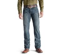 ARIAT Men's Mns Rebar M5 Drstr Stk Strt Blkstn Slim Fit Durastretch Straight Leg Jean Work Jeans for Men, Blackstone, 33W 36L UK