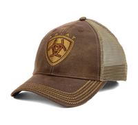 ARIAT Men's Oilskin Mesh Hat - Brown - One Size