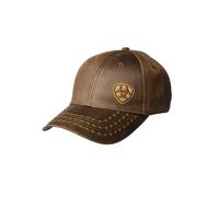 ARIAT Men's One Size Full Oil Corner Logo, Brown