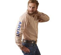 ARIAT Men's Pro Series Team Shay Fitted Shirt, Orange, Medium