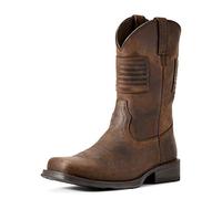 ARIAT Men's Rambler Patriot Western Boot, Distressed Brown, 9 UK