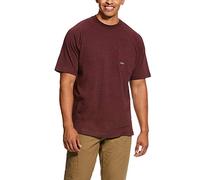 ARIAT Men's Rebar Cotton Strong T-Shirt Work Utility Tee, Black, Large