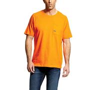 ARIAT Men's Rebar Cotton Strong T-Shirt Work Utility Tee, Safety Orange, XXL