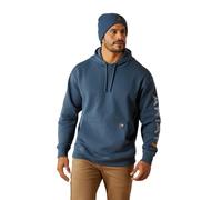 ARIAT Men's Rebar Graphic Hoodie, Orion Blue/Dusty Blue, XXL