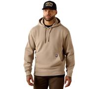 ARIAT mens Rebar Lightweight Workhog Hoodie, Lightweight Workhog/Greige, M
