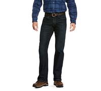 ARIAT Men's Rebar M4 Relaxed Durastretch Basic Stackable Straight Leg Jean Work Utility Pants, Blackstone, 36W x 36L