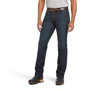 ARIAT Men's Rebar M7 Slim Durastretch Basic Stackable Straight Leg Jean, Blackstone, 36W x 32L