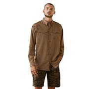 ARIAT Men's Rebar Made Tough Venttek Durastretch Work Shirt, Khaki, XXXXL
