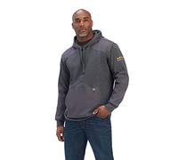 ARIAT Men's Rebar Workman Duracanvas Hoodie Sweater, Charcoal Heather, M